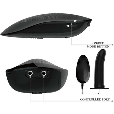 Vibratore Strap-On Venato con Vibrazione Potente e Regolabile